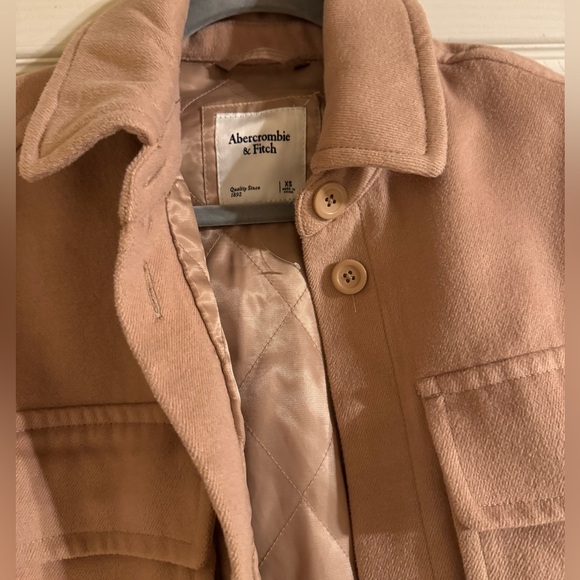 EUC Abercrombie & Fitch XS Shacket - Camel - Picture 2 of 4